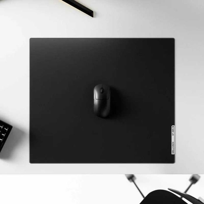 Glass Mousepad Wallhack SP-005 (Black)
