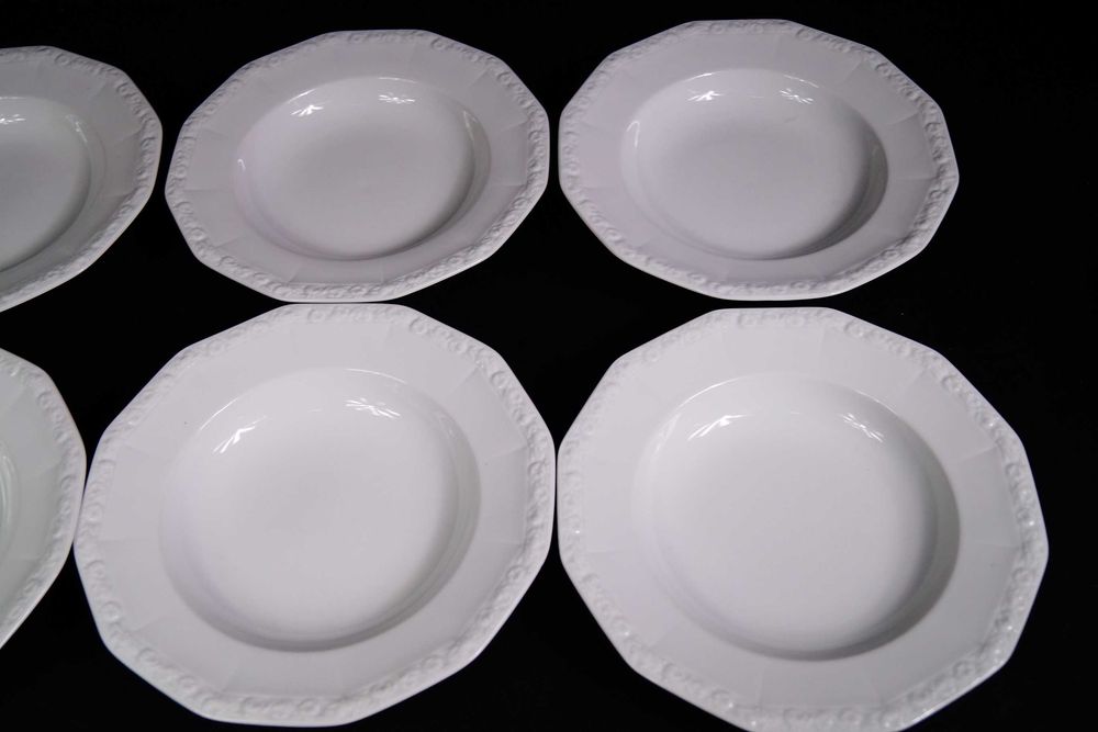 ROSENTHAL Biała Maria 6 x talerz obiadowy głęboki