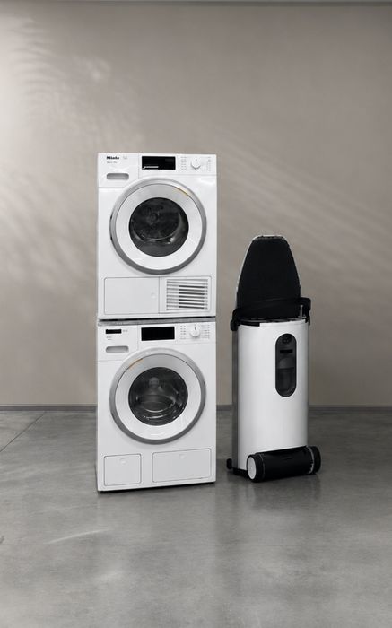 Комплект Miele: пральна + сушильна + прасувальна система (повний цикл догляду)
