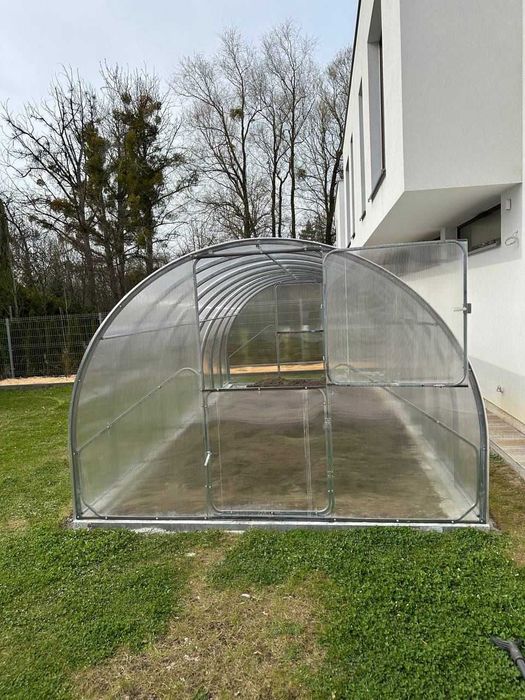 Szklarnia ogrodowa Gaudi 3x8m, poliwęglan 4mm, profil 25x20mm