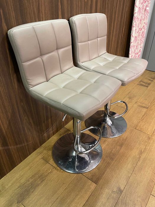 Барний стілесь модерн, капучіно, для кухні з регулюванням висоти