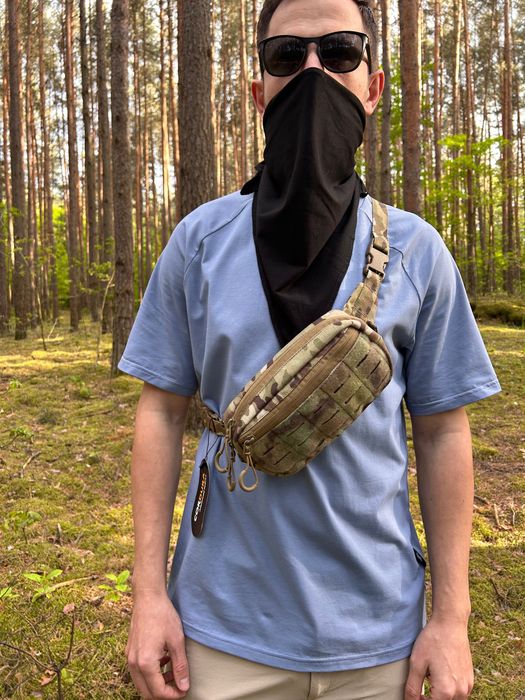 Чоловіча тактична сумка бананка месенджер через плече тактическая
