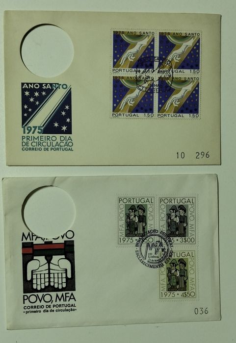 Envelopes com selos antigos conjunto de 7