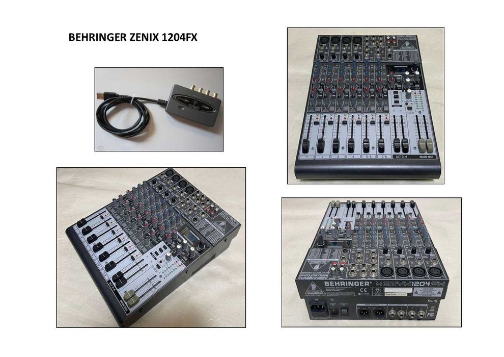 Equipamento De Som, Alisis, Behringher, Tascam Portastudio