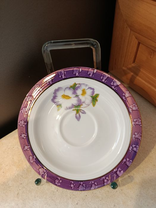 Śliczny stary spodek porcelana Chodzież