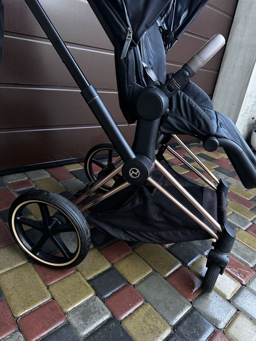 Коляска Cybex Priam 4.0 коляска 2 в 1 Sepia Black шасі Rosegold
