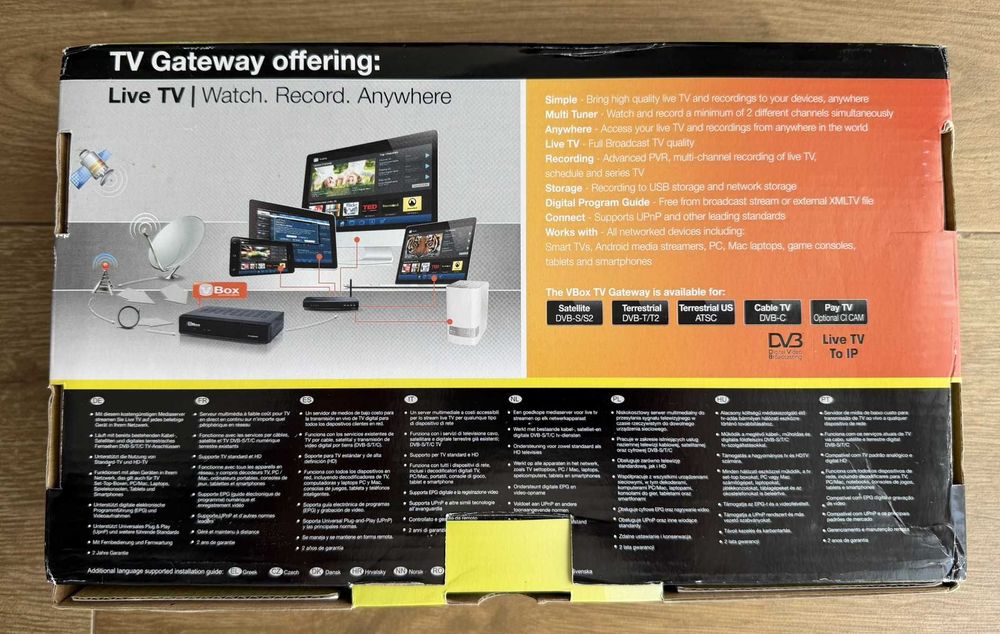 VBox TV Gateway for Terrestrial – DVB-T/T2