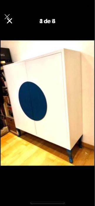 Móvel/Louceiro lacado branco em ótimo estado