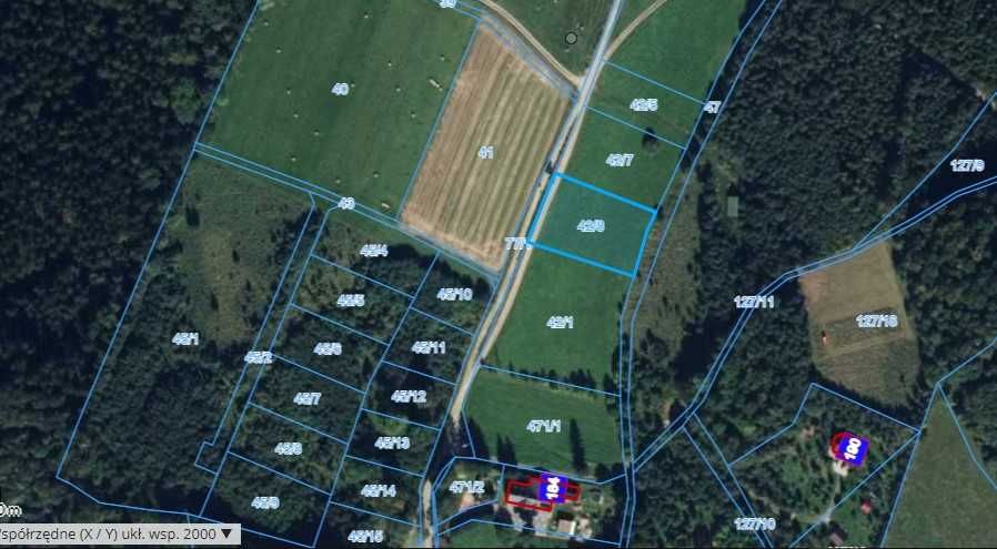 Pięknie położona działka budowlana w Komarnie (powiat karkonoski) o powierzchni 2 000 m². - Widok 4