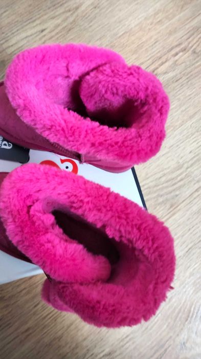 Dziecięce śniegowce z futerkiem rozmiar 27