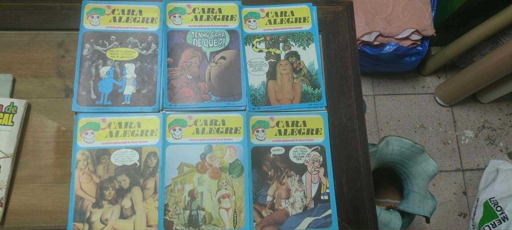 Revistas anos 70 Cara Alegre publicação portuguesa de banda desenhada erótica e de humor