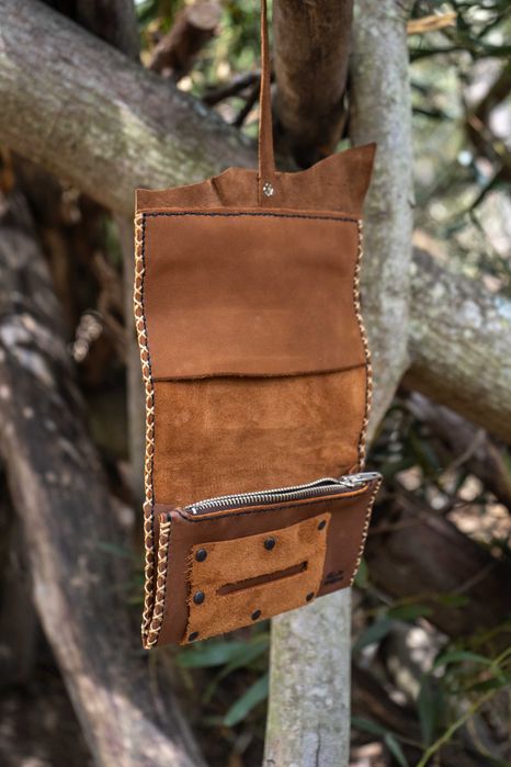 Bolsas para tabaco em couro