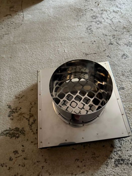 Chapéu parede d.120 - Aço inoxidável - NOVO