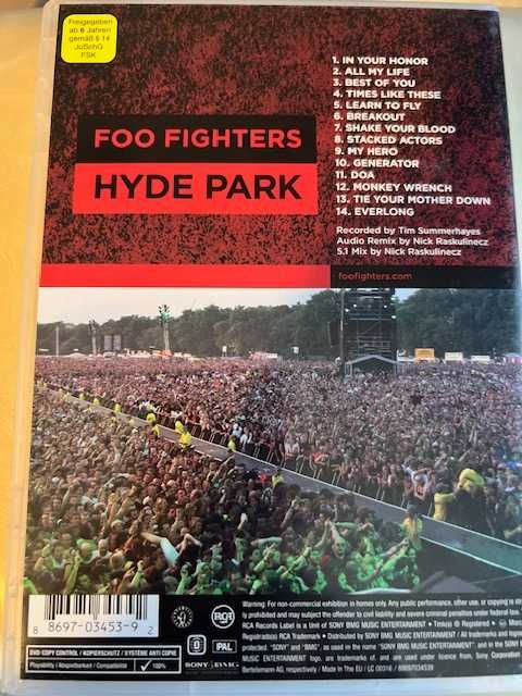 Foo Fighters: Hyde Park Live DVD