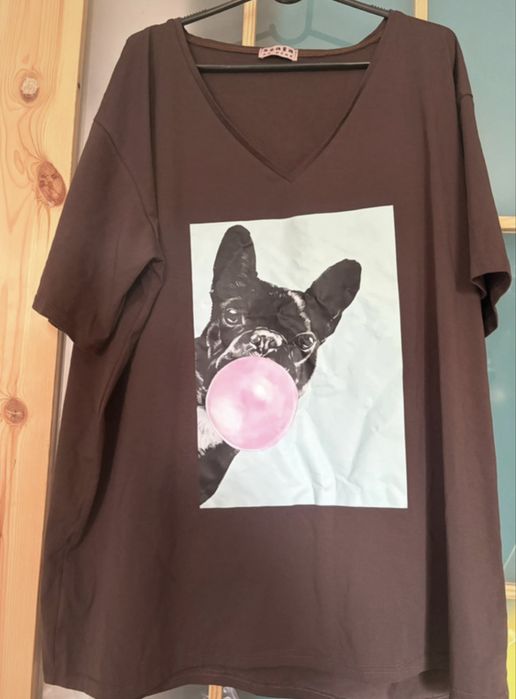 T-shirt Buldog guma balonowa
