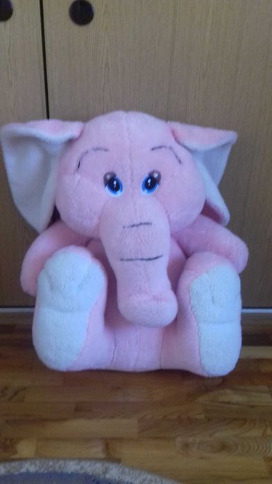 Pluszak 70cm  słoń duży różowy