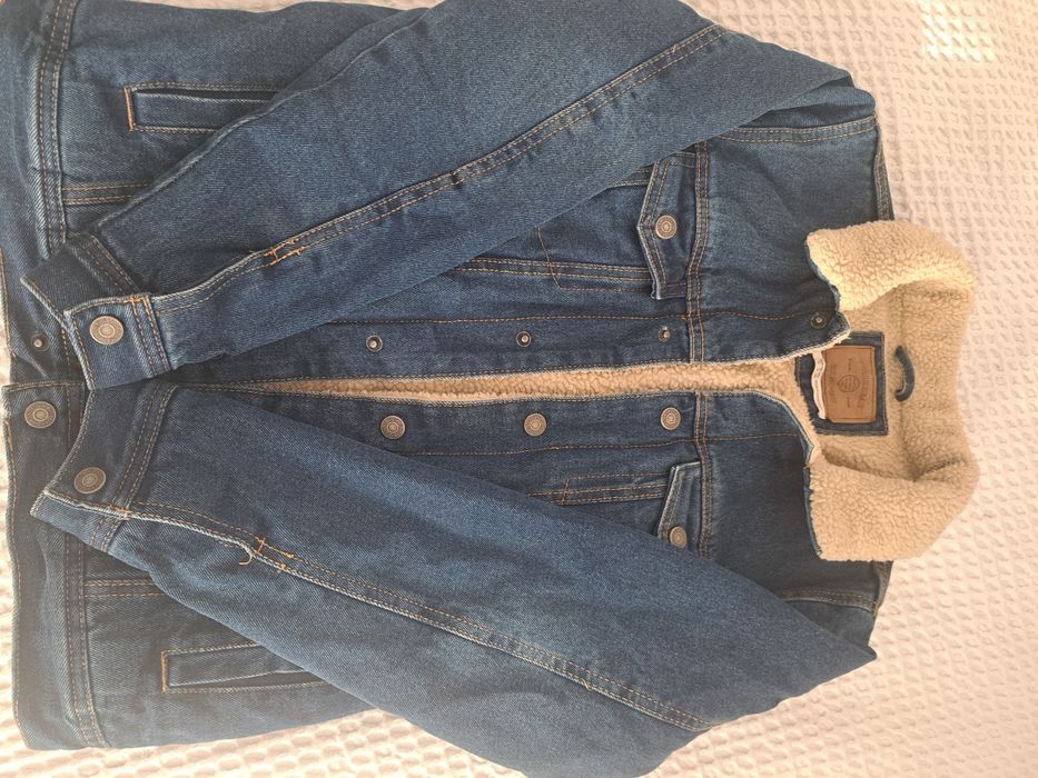 Jeansowa ocieplana kurtka Pull&Bear