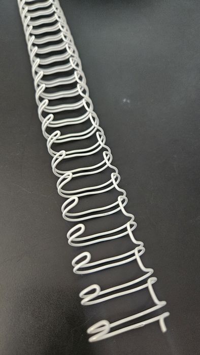 Металлическая пружина шаг 2:1, d 19,0 мм, 40 шт, белая