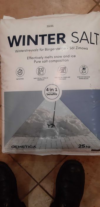 Sól drogowa 25 kg.