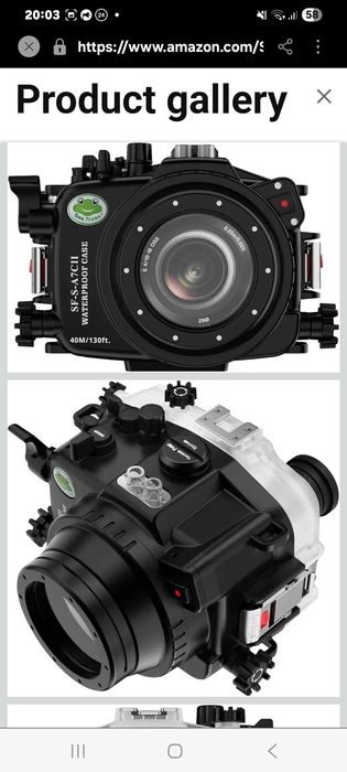 Підводнтй чохол для камери Sea frogs сумісний з Sony A7C-