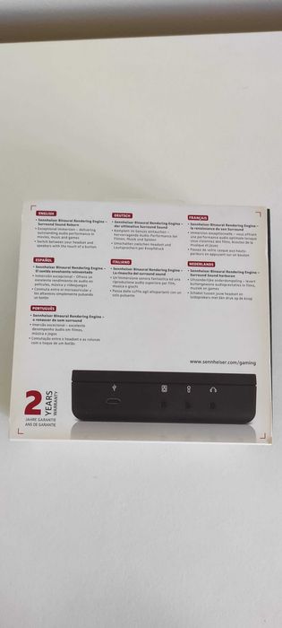 Headset Sennheiser Game Zero e placa de som e amplificador GSX 1000