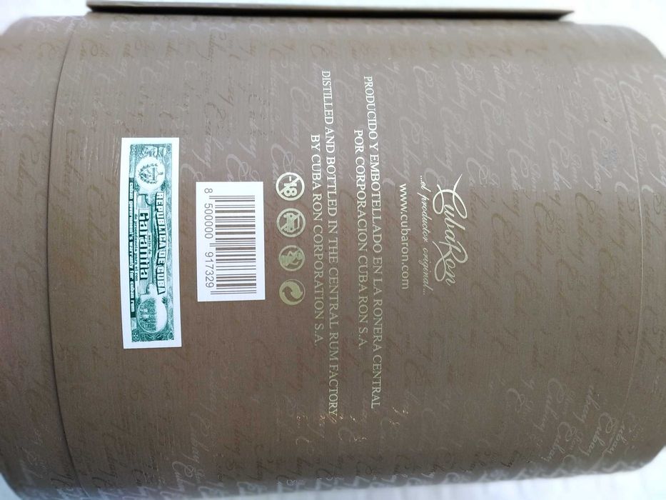 Caixa Vazia Para Garrafa Rum, Ron Cubay CartaBlanca