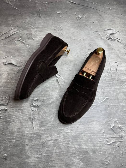 Лоферы ЗАМШЕВЫЕ Мужские Коричневые LORO PIANA Classic! ЛОФЕРИ Замшеві Чоловічі Базові! Туфли Лоферы, Мокасины, Слипоны ЗАМША! Размеры 40-46! ХИТ!