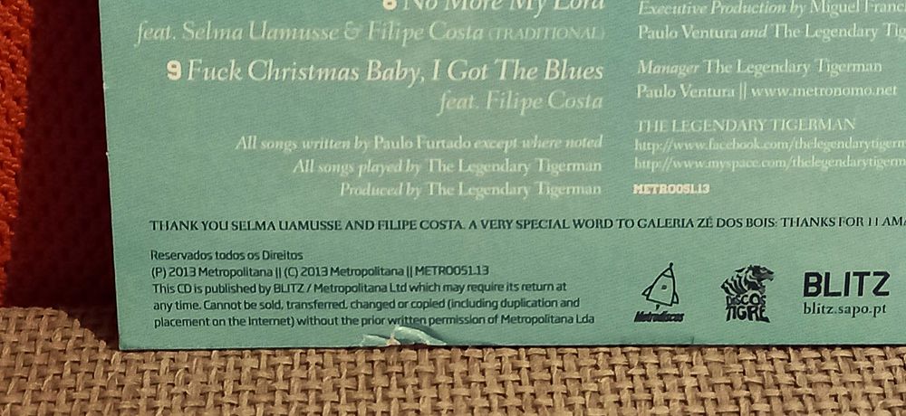 Legendary Tigerman - Fuck Christmas, I've Got The Blues - Live at ZDB
