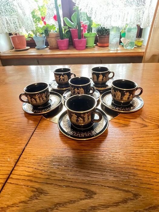 Filiżanki do kawy pozłacane hand made