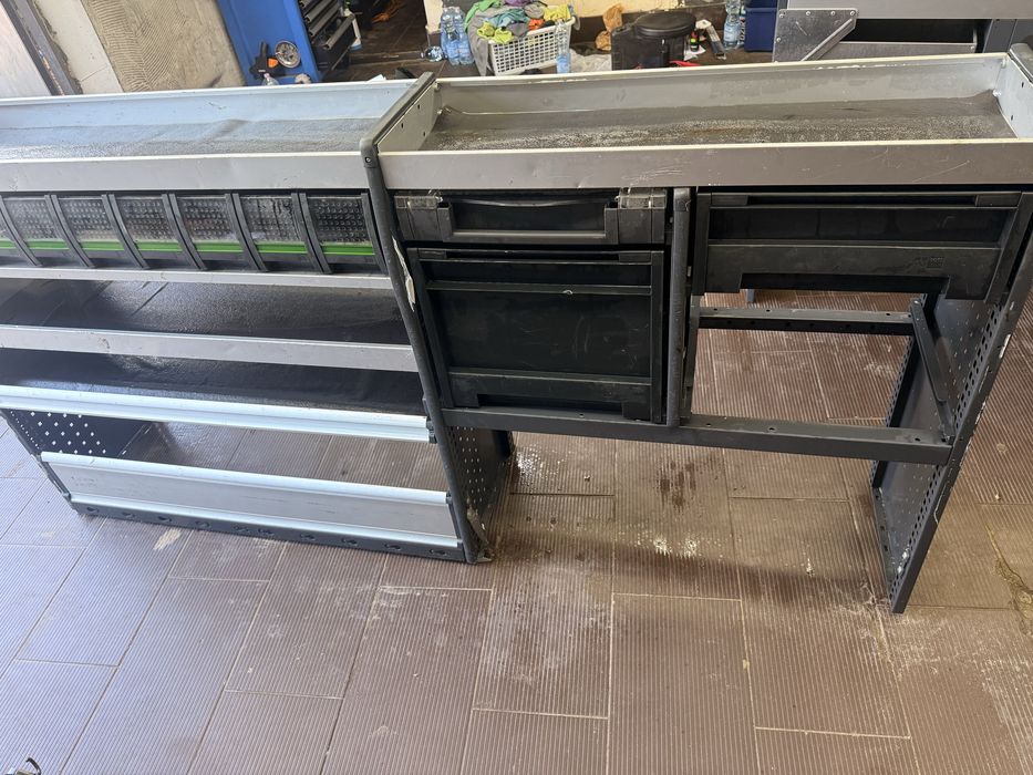 Regaly zabudowy bus dostawcze uzywane jak nowe