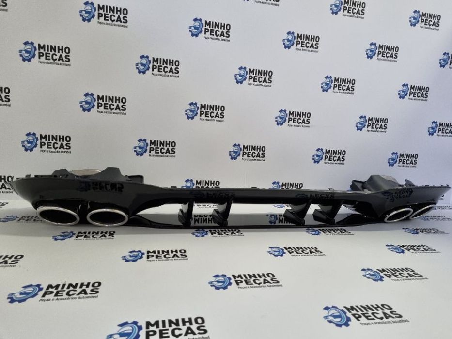 Difusor Traseiro Mercedes Class A (W177) Look A45 (Ponteiras Cromadas)