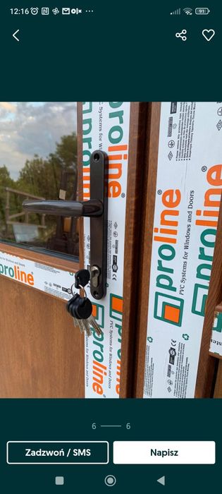 Drzwi pcv profil gruby 70mm wymiar 125x210 140x210 180x210