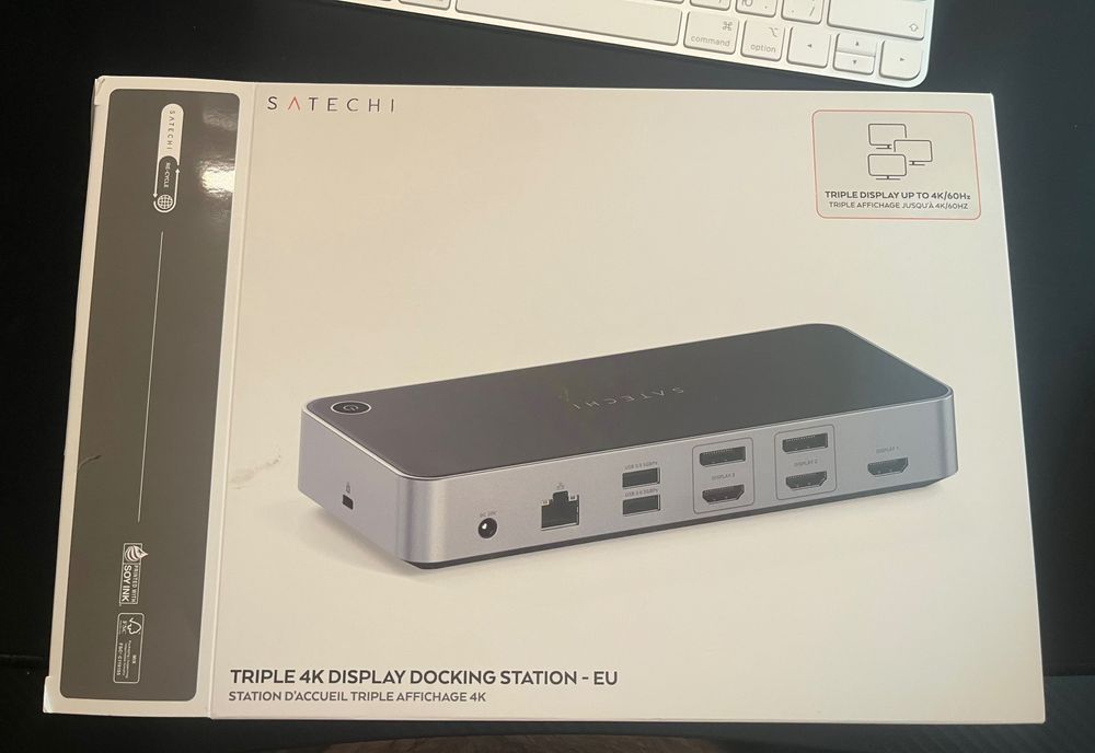 Док-станція Satechi Triple 4K Display Docking Station (ST-D4KTM-EU)