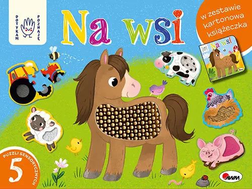 Na Wsi. Box Z Puzzlami Sensorycznymi. Dotykam Poznaję. Nowy Produkt