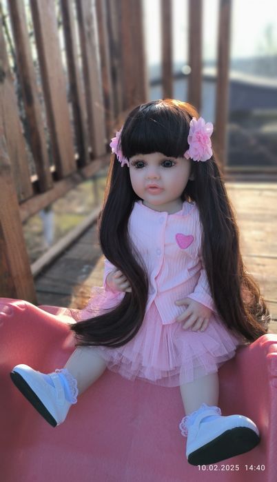 Кукла реборн 3d Reborn 55/60см девочка винил силикон лялька