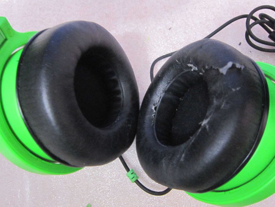 Słuchawki nauszne przewodowe Razer Kraken Green sprawne 5