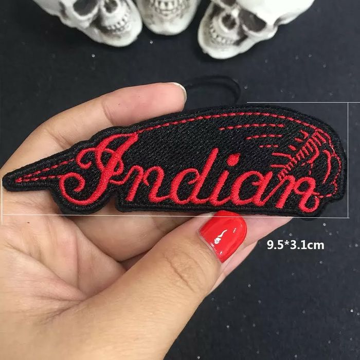 Naszywki naszywka Indianin,itd gęsty haft bawełna info opis