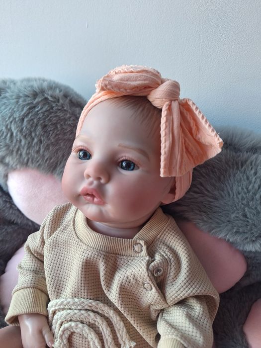 Lalka jak żywe dziecko reborn piękna NOWA duża 48 cm ubrana jak na zdj