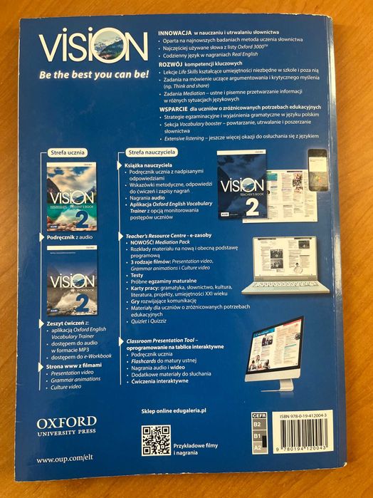 Vision 2 A2/B1 Workbook. Oxford University Press