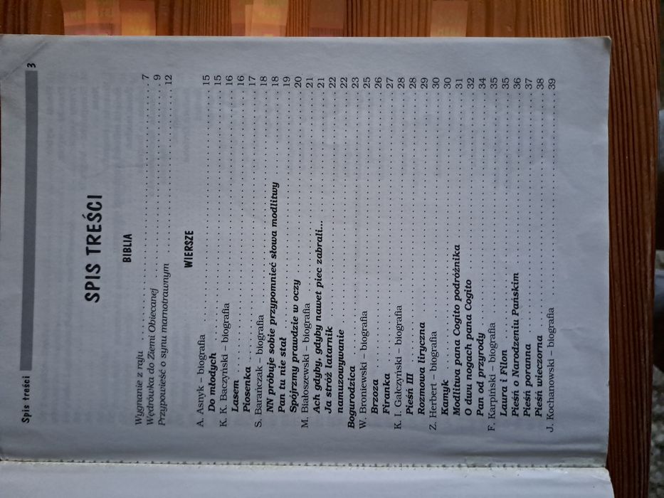 Opracowania lektury wiersze szkoła podstawowa liceum +mini ściąga