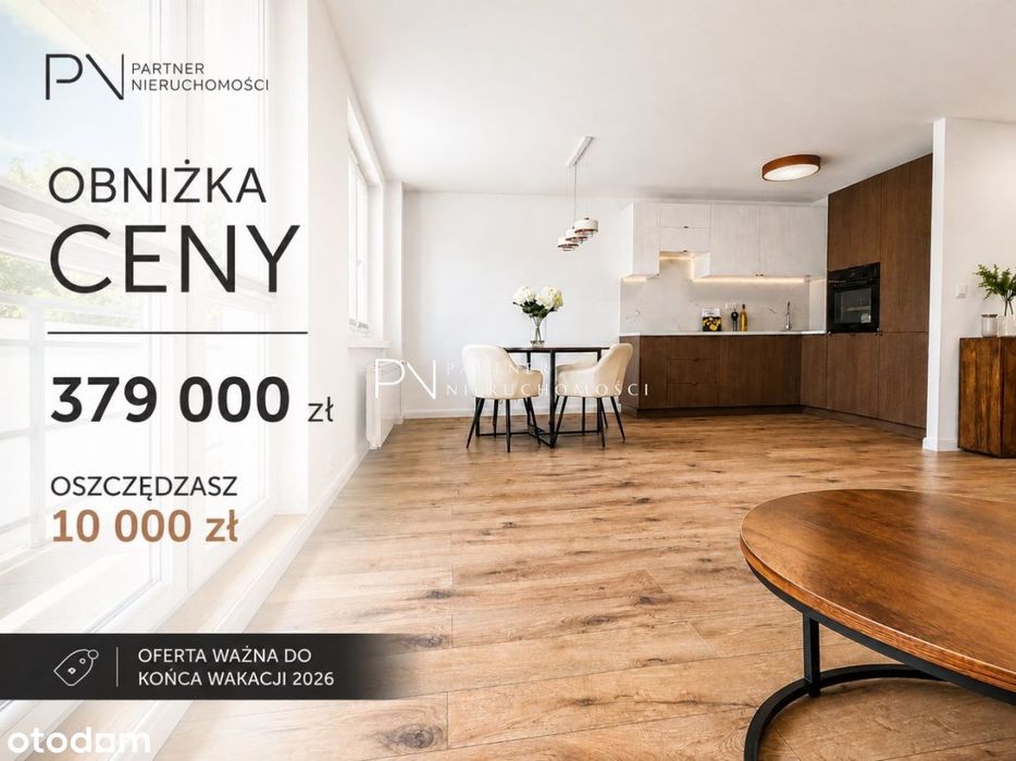 55,7 m² | Parter | Duża loggia | Turystyczna