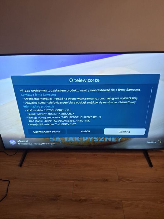Tv Samsung 75 cali