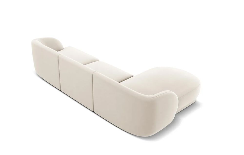 Narożnik Sofa Narożna Miley Boucle Jasny Beż Dostępny, dostawa