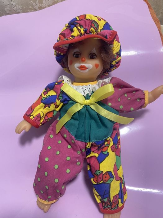 Клоун мягкий игрушка