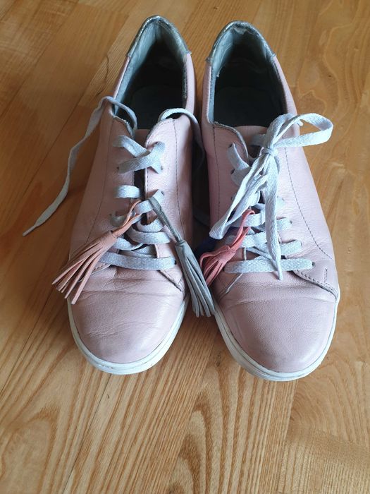 Buty wiązane rożowe 37 tenisówki
