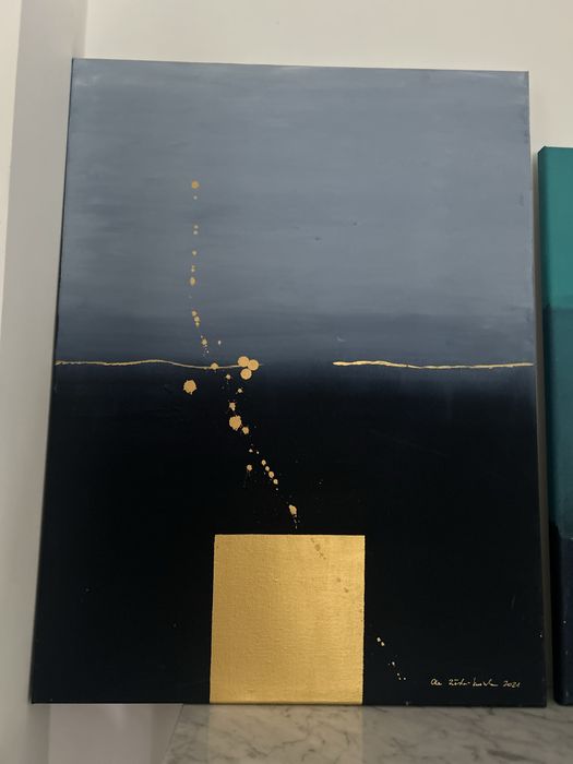 Tryptyk- 3 obrazy abstrakcja