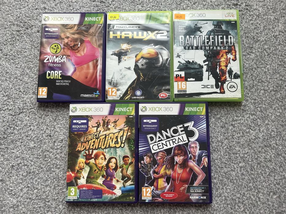 Różne gry na xbox 360