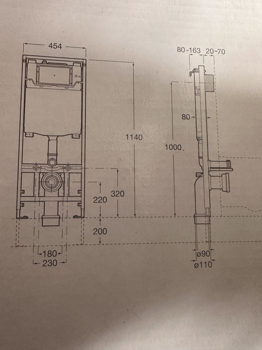 Roca Active ONE AC3 Chrome Wall-Mounted Toilet Frame459820387450245126