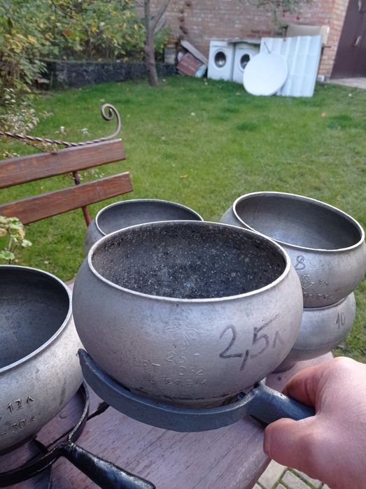 Казан, чавун,рогач 1,5, 2.5, 4,6,8,,10,12,15,20 л алюмінієвіі СРСР