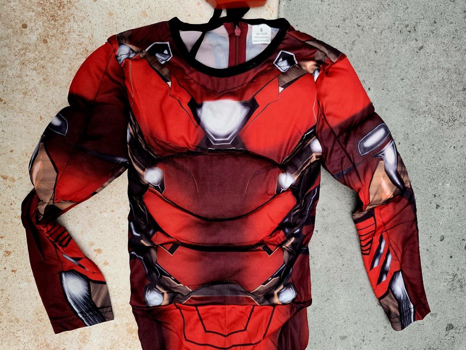 Strój przebranie dla dzieci Iron Man z maską rozm S nowy